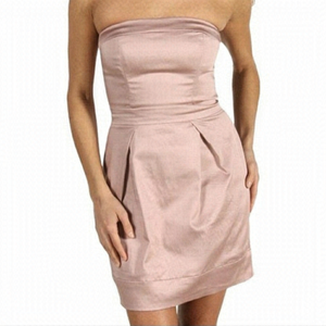 FRENCH Connection Wendy Cotton Strapless dress - vintage pink